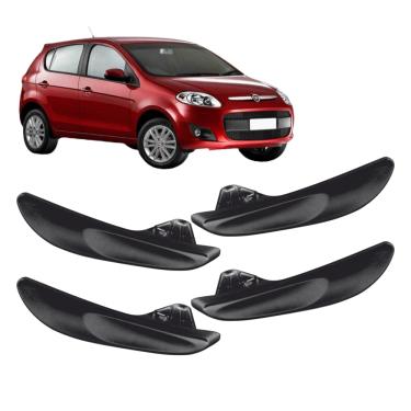 Imagem de Kit Maçaneta Interna Gatilho Puxador Novo Palio 2011 A 2017