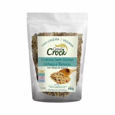 Imagem de Granola de Aveia, Linhaça e Tâmara Zero Açúcar Sem Glúten Leve Crock 200g