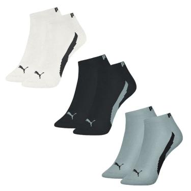 Imagem de Kit 3 Pares de Meia Puma Logo Masculina