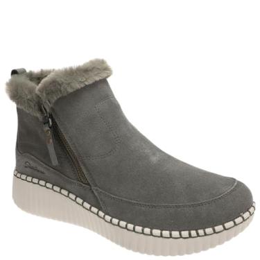 Imagem de Skechers Wilshire BLVD-Fresh Bota feminina de cano curto com zíper, Oliva, 39