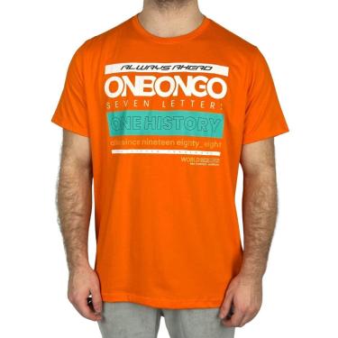Imagem de Camiseta Onbongo Estampada Boni Laranja-Masculino