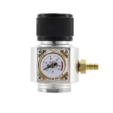 Imagem de Regulador De CO2 Atualizado, Mini Carregador De CO2 Para Cilindro De Gás De Água Com Gás Tr21*4 0-90PSI, Barril De Cerveja Caseira, Carbonatação Rápida(A Relief valve)