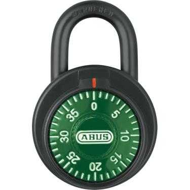 Imagem de ABUS Cadeado combinado 78/50 para academia, armário, escola, diâmetro da manilha de 7,14 mm (verde, 1)