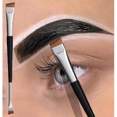 Imagem de Pincel de delineador de ângulo fino, conjunto de pincéis de maquiagem de delineador de olhos de precisão ultrafina, pincel delineador de ponta fina, ferramenta de maquiagem de olhos de cerdas