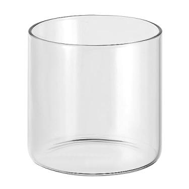 Imagem de Generic Vaso cilíndrico de vidro transparente, 7,9 cm de altura e 7,9 cm de diâmetro, vidro borossilicato, moderno, transparente, perfeito para decoração de casa, centros de mesa de casamento, flores