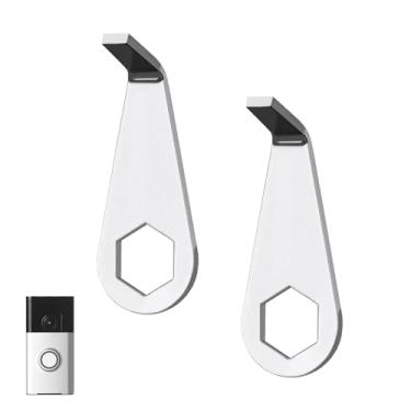 Imagem de 2 ferramentas de substituição de chave de campainha de vídeo, aço inoxidável, cabeça plana, compatível com campainha de bateria Ring (2ª geração) (versão 2024)