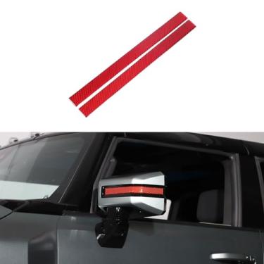 Imagem de Aotumcer Capa de moldura para espelho retrovisor lateral exterior compatível com 2023 2024 2025 2026 Hummer EV acessórios SUV/caminhonete modelo espelho retrovisor barra decorativa anti-riscos