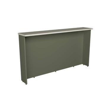 Imagem de Bancada Ilha Cozinha PH 3069 Évora 200cm Verde/Cinza Argila - Herval