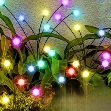 Imagem de Pisca Pisca Natal, Cordão de Luz Led Solar 5m à Prova D’áGua – Pisca Pisca Decorativo para Jardim, Natal e Festas(Colorido de de Pirilampo)