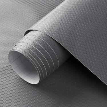 Imagem de WochiTV Forro de prateleira adesivo 76 x 611 cm, forro de cozinha para armários, gavetas, protetor removível, impermeável, cobertura de contato para prateleiras de bancadas de despensa de cômoda