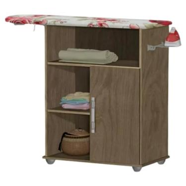 Imagem de Tabua Para Passar Roupa Com Organizador Prateleiras(FREIJÓ)