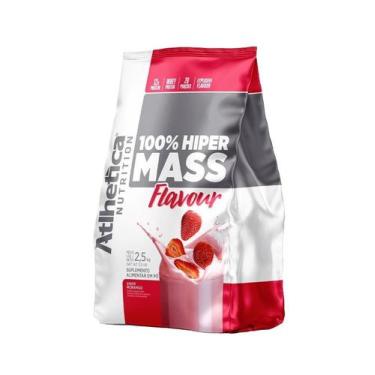 Imagem de 100% Hiper Mass Flavour (2,5kg) - Sabor: Morango - Atlhetica Nutrition
