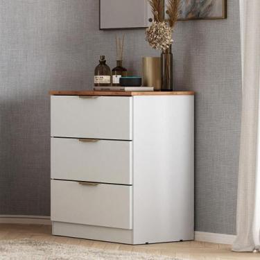 Imagem de Cômoda Milan 3 Gavetas Carraro Branco