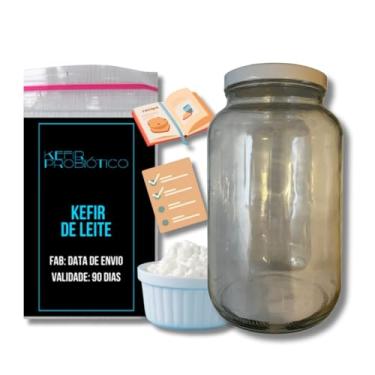 Imagem de Kefir De Leite Desidratado Com Manual + Pote 3 Litros