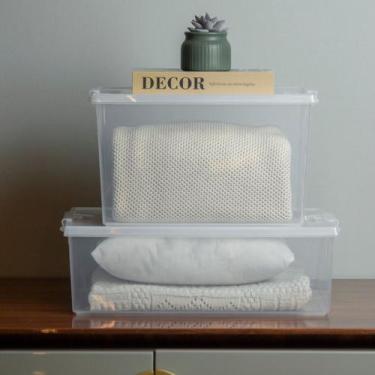 Imagem de Caixa Organizadora Paramount 4L Com Tampa E Travas Para Organização Fá