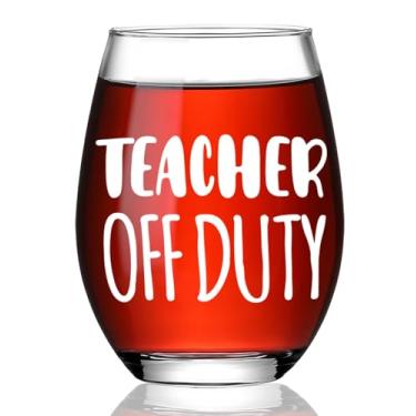 Imagem de Ymzkpoa Presentes de agradecimento de professores para Natal, aniversário, fim de ano, taça de vinho sem haste para professores, presentes de agradecimento, presente de aposentadoria personalizado com