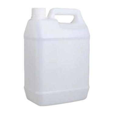 Imagem de harayaa 1 galão Pp Jug Liquid Container Storage Jar vazio com alça Jarro de água Recipiente de armazenamento para amostras domésticas de acampamento, Branco