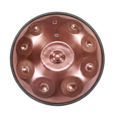Imagem de Instrumento de tambor de aço Handpan 440Hz 10 notas em D menor 55,88 cm feito à mão, instrumento de percussão