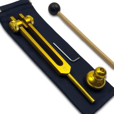 Imagem de Diapasão ponderado Solfeggio de 174 Hz – cura de som e harmonização de biocampo – com bota ponderada | Dourado