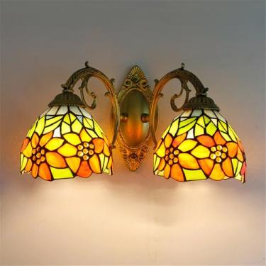 Imagem de Luminária de parede retrô americana LED de luxo e criativa para sala de estar, restaurante, quarto, escritório, casa de campo, hotel, café, bar, corredor, penteadeira, banheiro, espelho (B 2