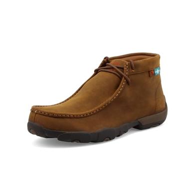 Imagem de Twisted X Moc masculino Work Chukka Driving Moc, moc Toe, Selim envelhecido à prova d'água, 9.5 Wide