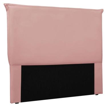Imagem de Cabeceira Casal 1,40m Veneza Veludo Rosa