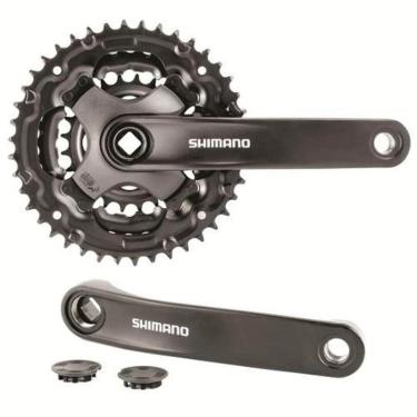 Imagem de Pedivela Triplo FC-TY301 Alumínio Preto 175mm 24/34/42 dentes-Unissex