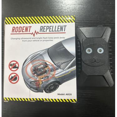 Imagem de Repelente ultrassônico de mouse, 1 pacote com plugue para roedores, ratos, morcegos, esquilos para carro com bateria sob o capô, mantenha os ratos fora dos motores dos carros