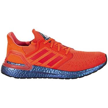 Imagem de adidas Tênis masculino Ultraboost 20, Vermelho/Solar Vermelho/Solar Vermelho/Azul Boost Violeta Metálico, 7