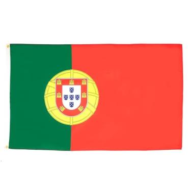 Imagem de Bandeira AZ bandeira de Portugal 7,62 x 1,52 m - Bandeiras portuguesas 90 x 150 cm - Bandeira 3 x 5 pés