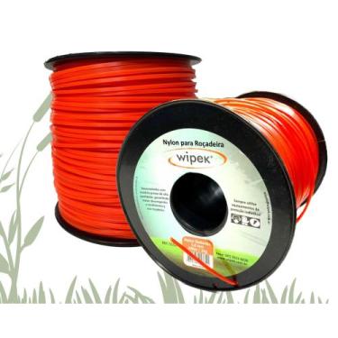 Imagem de Fio Nylon Roçadeira 3mm Redondo Rolo Bobina  2 kl 246 metros - Wipek