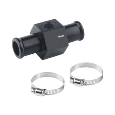 Imagem de Adaptador De Sensor De Temperatura De Água Preto 1/8 NPT Para Mangueir