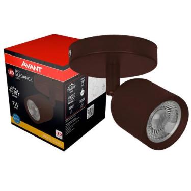 Imagem de Spot Led Elegance Café 3000K Luz Amarela Bivolt 7 Watts - 250060575 - 