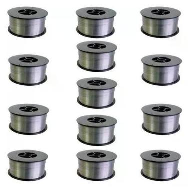 Imagem de Kit - 13 Arame Para Solda Mig Revestido Uso Sem Gás 0,8mm E71T-SG - Ro