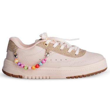 Imagem de Tênis K360 Estiloso Respitec Marfim - - Kidy, 35, Marfim