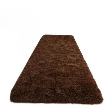 Imagem de Tapete Peludo 2,00 x 0,60 MT Quarto, Sala e Corredor (Marrom)