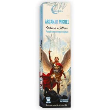 Imagem de Incenso Lua Mística Santos Católicos 0% Carvão Cx 10 Var Cor:Arcanjo M