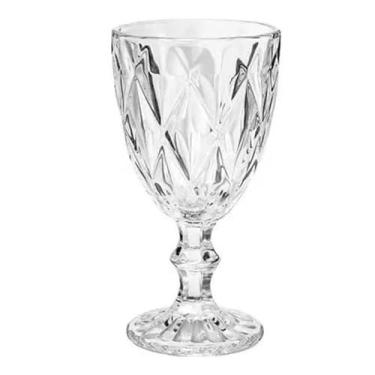 Imagem de Par de Taça Para Água Suco Vidro (Diamond transparente 310 ml)