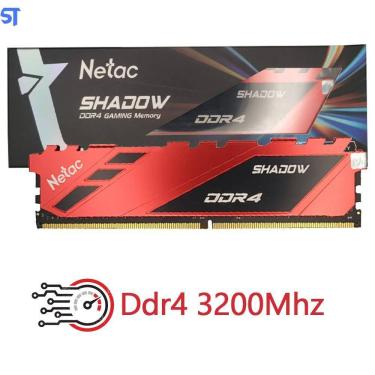 Imagem de Memória Ram Gamer Desktop 16Gb 3200Mhz Ddr4 Shadow- Vermelho