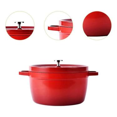 Imagem de Panela Gourmet de Ferro Fundido 24cm com Tampa  Cozinha Profissional e