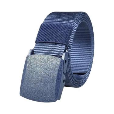 Imagem de Cinto Tático De Nylon Branco Com Fivela Automática Estilo Militar Para