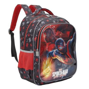 Imagem de Mochila Escolar 16 Homem Aranha Metal-Masculino