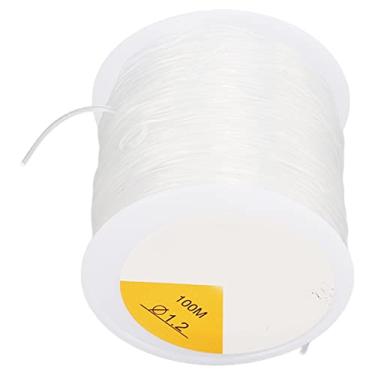 Imagem de aqxreight Corda de Linha de Cristal de 1,2 Mm DIY Artesanato Transparente Elástico Redondo Corda Elástica Transparente Com 2 Miçangas Agulha para Costura você Usa Camadas de Miçangas Instala Cordão