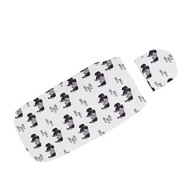 Imagem de aqxreight Conjunto de Chapéu para bebê, Elástico Macio, Anti-susto, Cobertor para bebê, Envoltório para Recém-nascido, Conjunto de Chapéu para de 0 a 3 Meses, Gado, Salto Frio, Função um Método, o