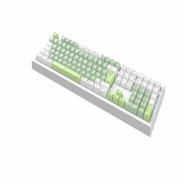 Imagem de Teclado Para Jogos RGB Português De 111 Teclas Com Fio E Layout PT/BR, Retroiluminação Arco-Íris PC Laptop (Verde)