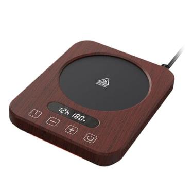 Imagem de Baoblaze Aquecedor de xícaras, leite, chá e água com 9 níveis de temperatura, placa elétrica para aquecimento de bebidas, ideal para mesa de trabalho, viagens