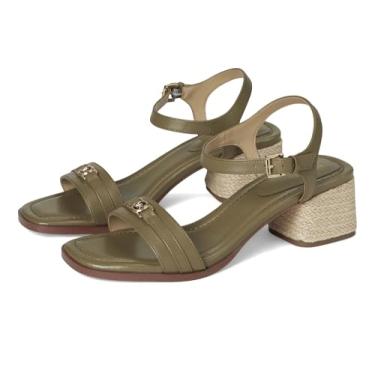 Imagem de Michael Kors Sandália feminina Mandy Mid com salto, Verde safári, 35