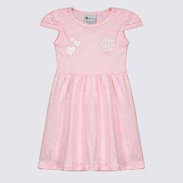 Imagem de Vestido Flamengo Infantil Rosa - Torcida Baby, 4 ANOS