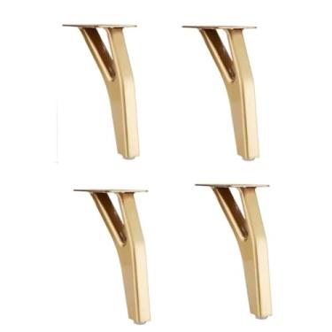 Imagem de Pernas de armário de metal mesa de centro pés de armário de TV de metal pernas de armário de cozinha substituição de móveis pernas de sofá banquinho de mesa pernas de metal casa DIY projeto para casa