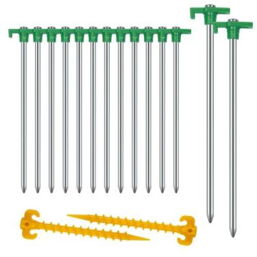 Imagem de Estacas de tenda AVOFOREST Heavy Duty Camping 14 unidades de 25 cm ver